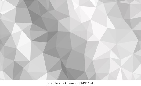 Black and White Grey Polygonal Mosaic Background, Low Poly Style, Vector illustration, Business Design Templates