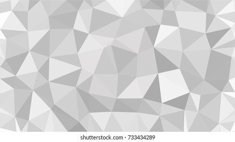 Black and White Grey Polygonal Mosaic Background, Low Poly Style, Vector illustration, Business Design Templates