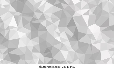 Black and White Grey Polygonal Mosaic Background, Low Poly Style, Vector illustration, Business Design Templates