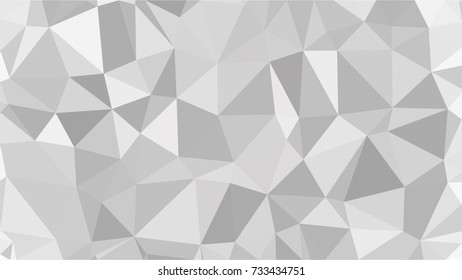 Black and White Grey Polygonal Mosaic Background, Low Poly Style, Vector illustration, Business Design Templates