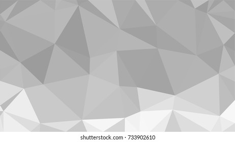 Black and White Grey Polygonal Mosaic Background, Low Poly Style, Vector illustration, Business Design Templates