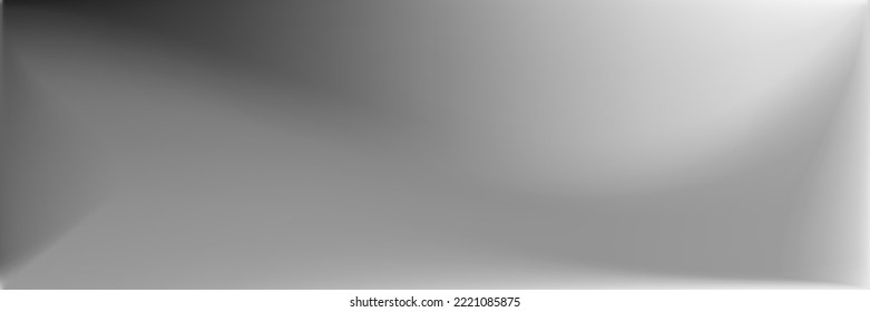 Black and white Grey Wavy Gradient Mesh. Monochromatic Smooth Surface Illustration. Natural Silver Horizontal Lines Backdrop. Alluminium  Blank Blurred Background. Metallic Wavy Gradient Mesh.
