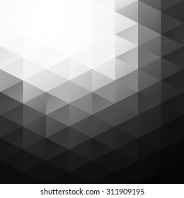 Black White Grid Mosaic Background, Creative Design Templates