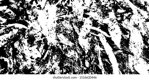 Black and white grunge. Abstract texture of scratch. Worn vintage Board. Vector pattern of dirt and stains