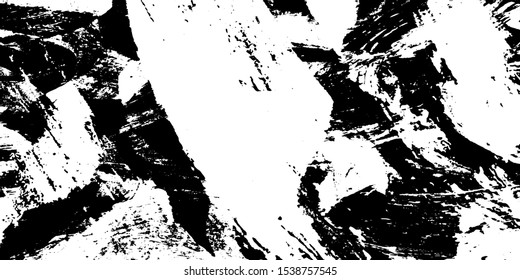 Black and white grunge. Abstract texture of scratch. Worn vintage Board. Vector pattern of dirt and stains