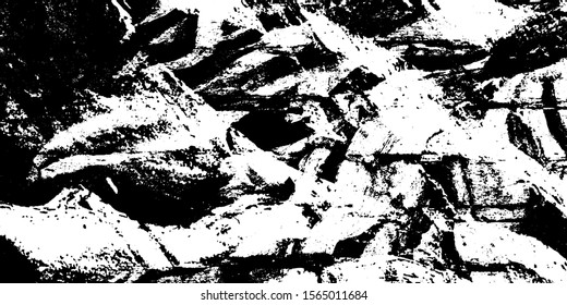 Black and white grunge. Abstract texture of scratch. Worn vintage Board. Vector pattern of dirt and stains