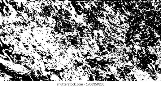 Grunge blanco y negro. Textura abstracta de arañazos. Se ha puesto la papeleta. Patrón vectorial de suciedad y manchas