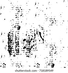 Black and white grunge. Abstract vector background. The dark texture of cracks, stains of ink. Fantastic vintage pattern