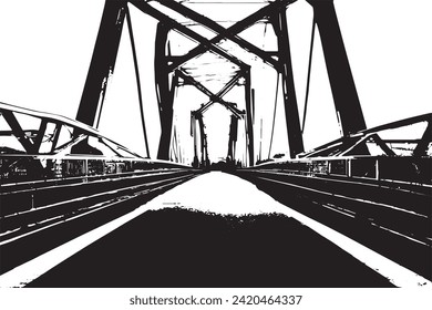 black and white grunge aesthetic texture vector image
