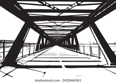 black and white grunge aesthetic texture vector image