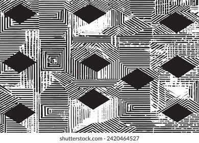 black and white grunge aesthetic texture vector image