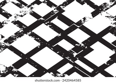 black and white grunge aesthetic texture vector image