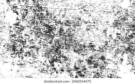 black and white grunge aged wall texture. EPS 10 vector.