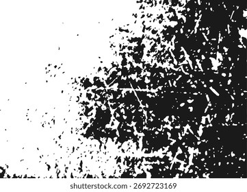 Grunge preto e branco de fundo, textura. Ilusão de vetor