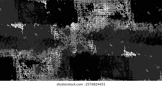 Black and white grunge background.