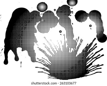 Black and white grunge background