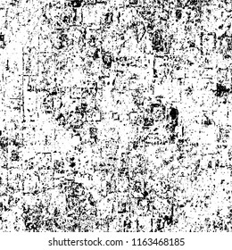 Black and white grunge background. Abstract dirty pattern in urban style