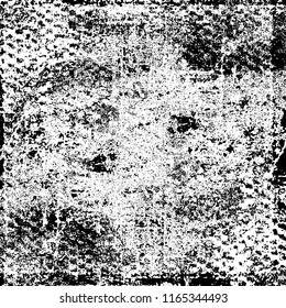 Black and white grunge background. Abstract dirty pattern in urban style