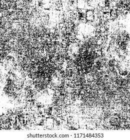 Black and white grunge background. Abstract dirty pattern in urban style