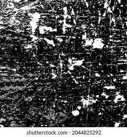 Black and white grunge background. Abstract texture vector