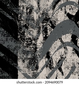Black and white grunge background. Abstract texture