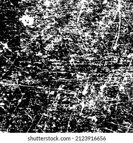 Black and white grunge background. Abstract texture vector