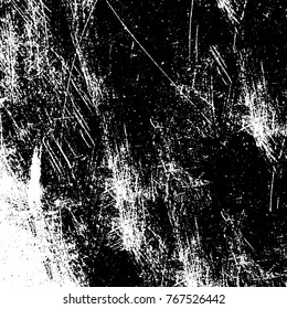 Black and white grunge background. Abstract vector texture of the ink spots. Vintage elements for printing on business cards, posters and design your own