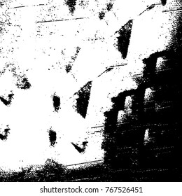 Black and white grunge background. Abstract vector texture of the ink spots. Vintage elements for printing on business cards, posters and design your own