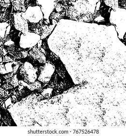 Black and white grunge background. Abstract vector texture of the ink spots. Vintage elements for printing on business cards, posters and design your own