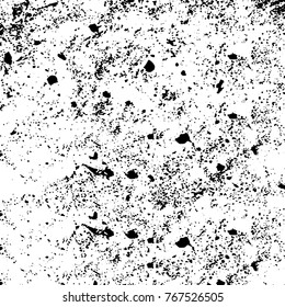 Black and white grunge background. Abstract vector texture of the ink spots. Vintage elements for printing on business cards, posters and design your own