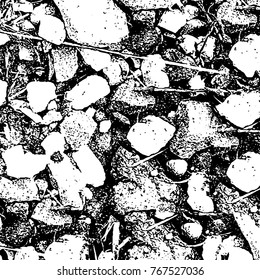 Black and white grunge background. Abstract vector texture of the ink spots. Vintage elements for printing on business cards, posters and design your own
