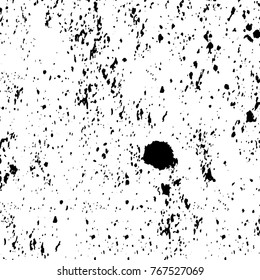 Black and white grunge background. Abstract vector texture of the ink spots. Vintage elements for printing on business cards, posters and design your own