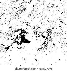 Black and white grunge background. Abstract vector texture of the ink spots. Vintage elements for printing on business cards, posters and design your own