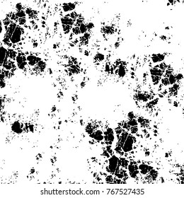 Black and white grunge background. Abstract vector texture of the ink spots. Vintage elements for printing on business cards, posters and design your own