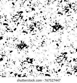 Black and white grunge background. Abstract vector texture of the ink spots. Vintage elements for printing on business cards, posters and design your own