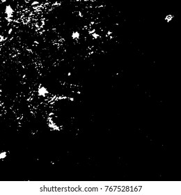 Black and white grunge background. Abstract vector texture of the ink spots. Vintage elements for printing on business cards, posters and design your own