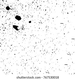 Black and white grunge background. Abstract vector texture of the ink spots. Vintage elements for printing on business cards, posters and design your own