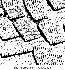 Black and white grunge background. Abstract vector texture of the ink spots. Vintage elements for printing on business cards, posters and design your own