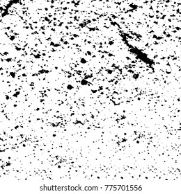 Black and white grunge background. Abstract vector texture of the ink spots. Vintage elements for printing on business cards, posters and design your own
