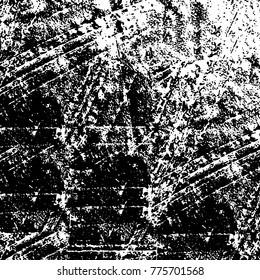 Black and white grunge background. Abstract vector texture of the ink spots. Vintage elements for printing on business cards, posters and design your own