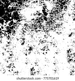 Black and white grunge background. Abstract vector texture of the ink spots. Vintage elements for printing on business cards, posters and design your own