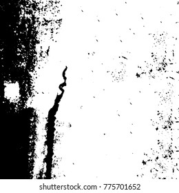 Black and white grunge background. Abstract vector texture of the ink spots. Vintage elements for printing on business cards, posters and design your own
