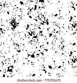 Black and white grunge background. Abstract vector texture of the ink spots. Vintage elements for printing on business cards, posters and design your own