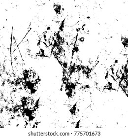 Black and white grunge background. Abstract vector texture of the ink spots. Vintage elements for printing on business cards, posters and design your own