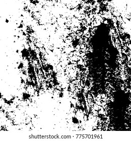 Black and white grunge background. Abstract vector texture of the ink spots. Vintage elements for printing on business cards, posters and design your own