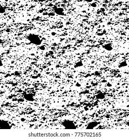 Black and white grunge background. Abstract vector texture of the ink spots. Vintage elements for printing on business cards, posters and design your own