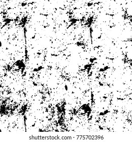 Black and white grunge background. Abstract vector texture of the ink spots. Vintage elements for printing on business cards, posters and design your own