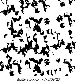 Black and white grunge background. Abstract vector texture of the ink spots. Vintage elements for printing on business cards, posters and design your own