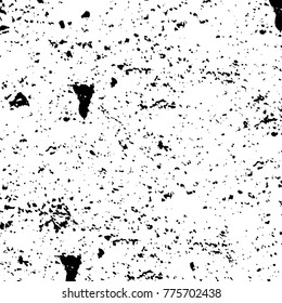 Black and white grunge background. Abstract vector texture of the ink spots. Vintage elements for printing on business cards, posters and design your own