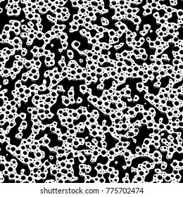 Black and white grunge background. Abstract vector texture of the ink spots. Vintage elements for printing on business cards, posters and design your own